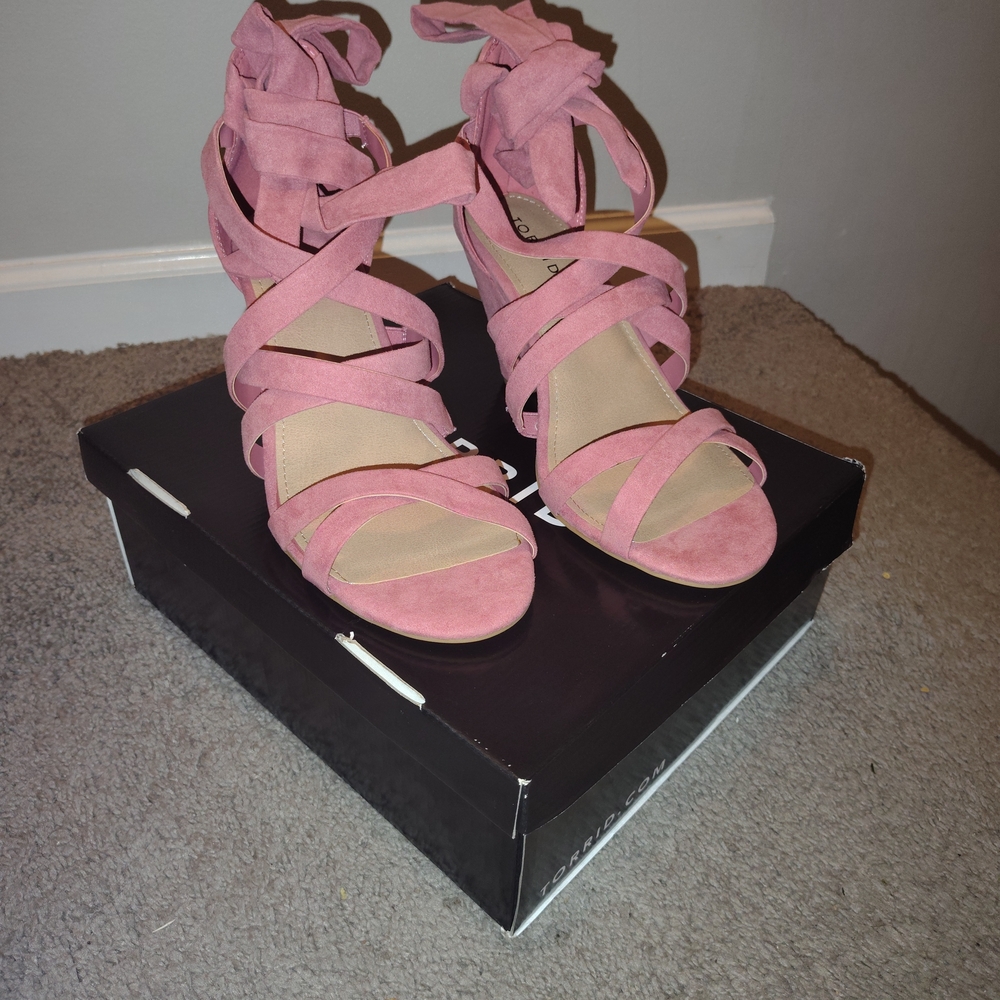 Pink Strappy Sandals